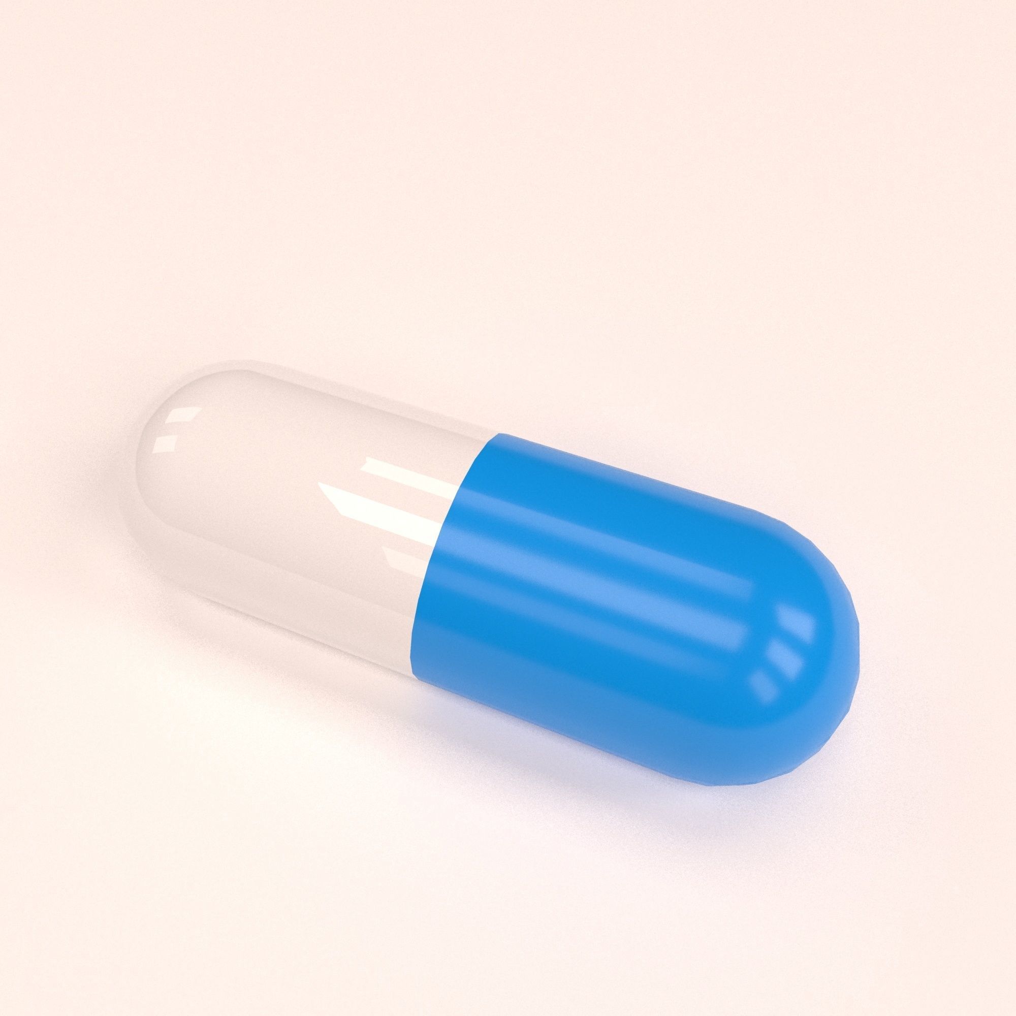 Pill  capsul 3D model_3