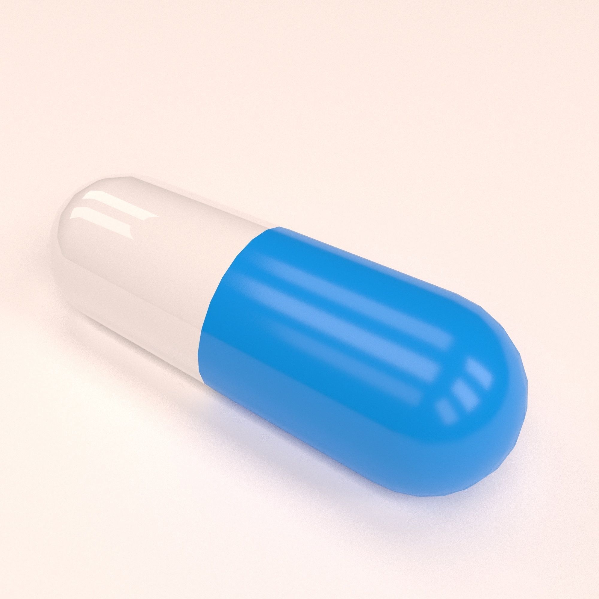 Pill  capsul 3D model_1