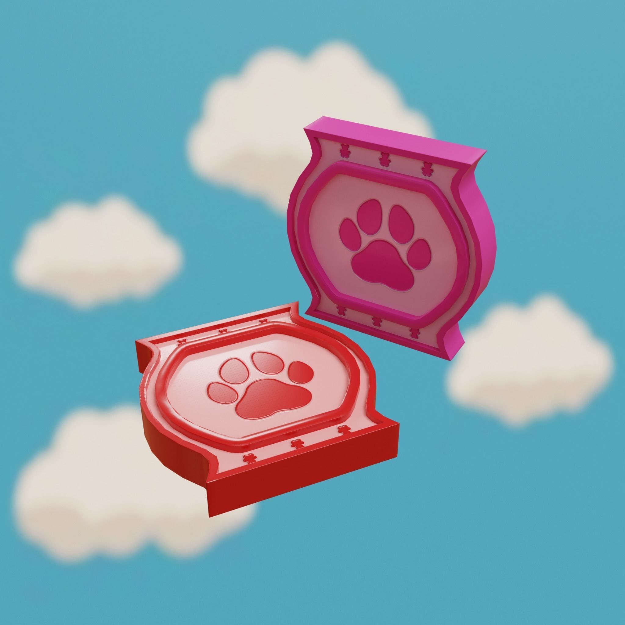 Cartoon Coins Pack06 Low-poly 3D model_14
