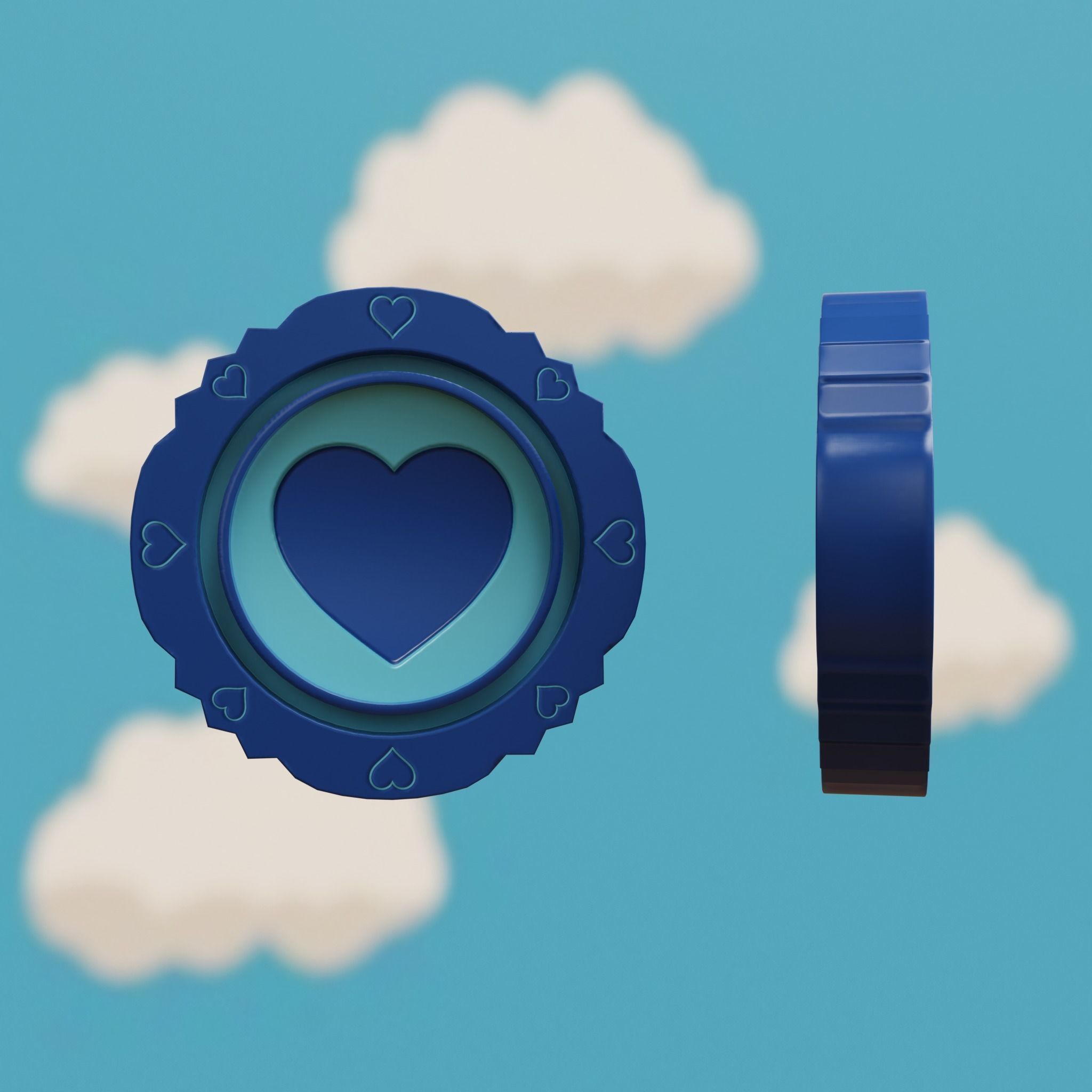 Cartoon Coins Pack06 Low-poly 3D model_22