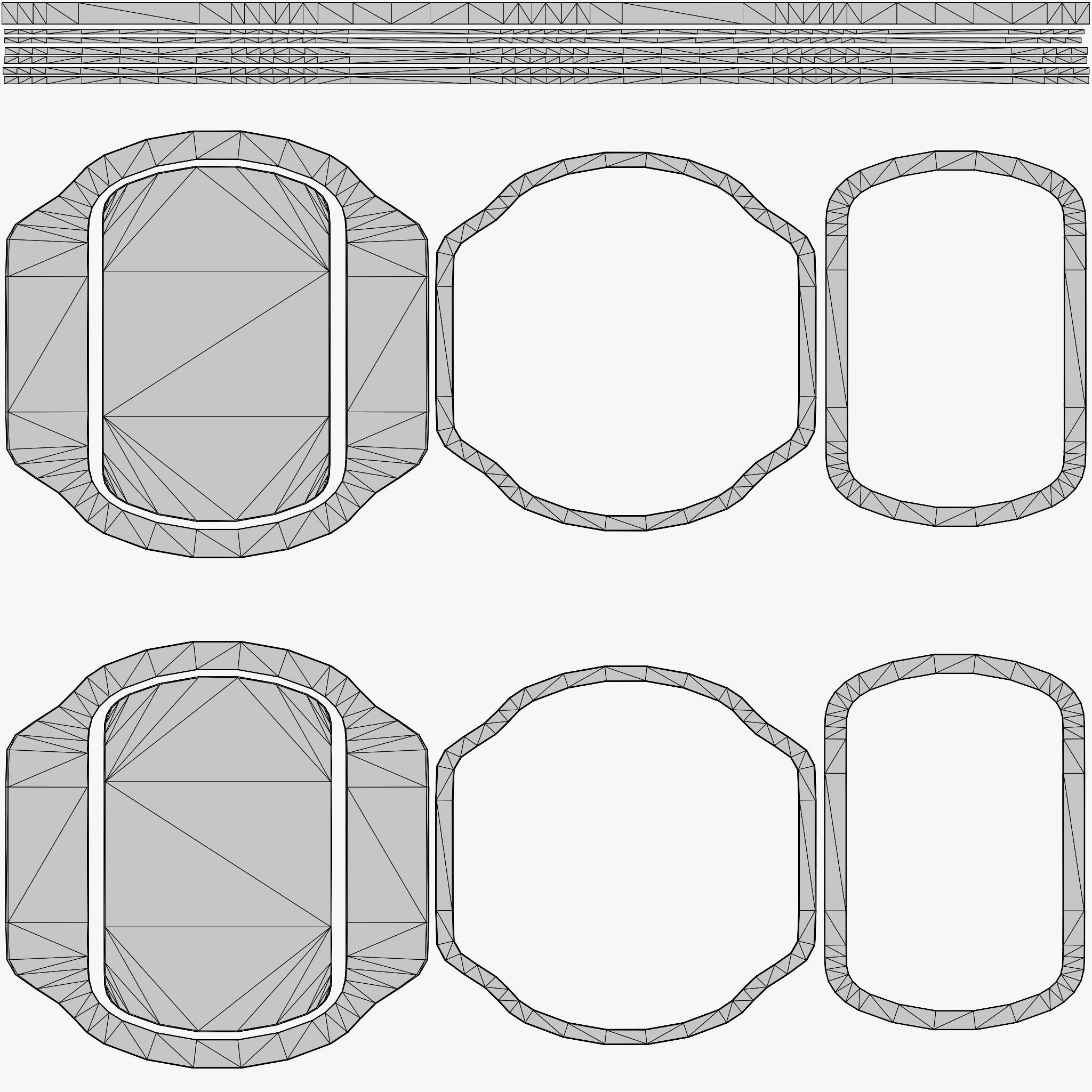 Cartoon Coins Pack06 Low-poly 3D model_35