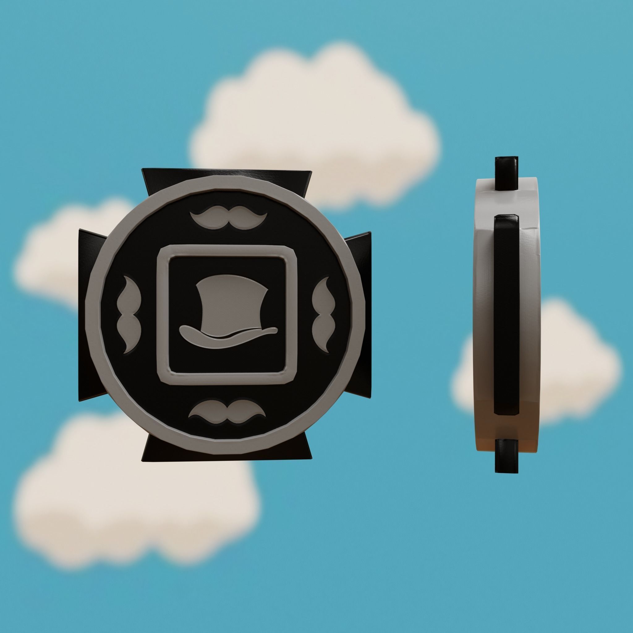 Cartoon Coins Pack06 Low-poly 3D model_4