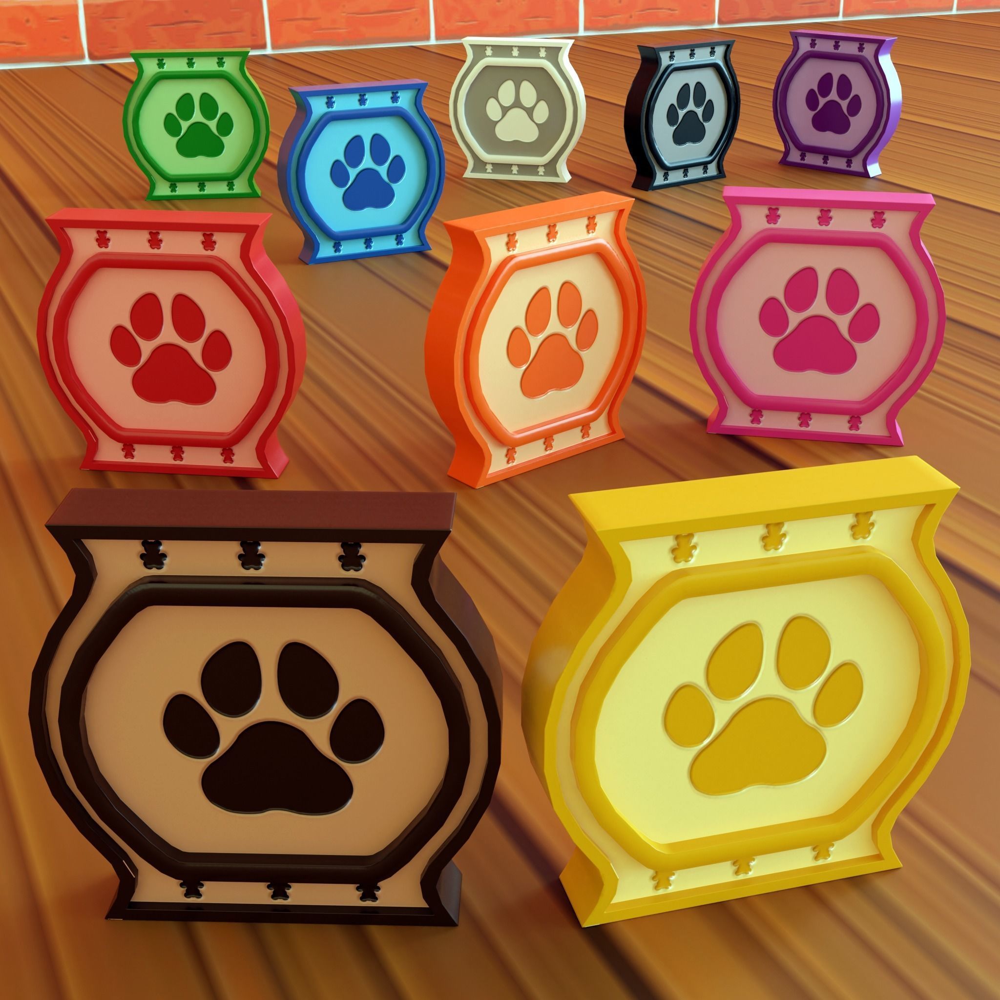 Cartoon Coins Pack06 Low-poly 3D model_15