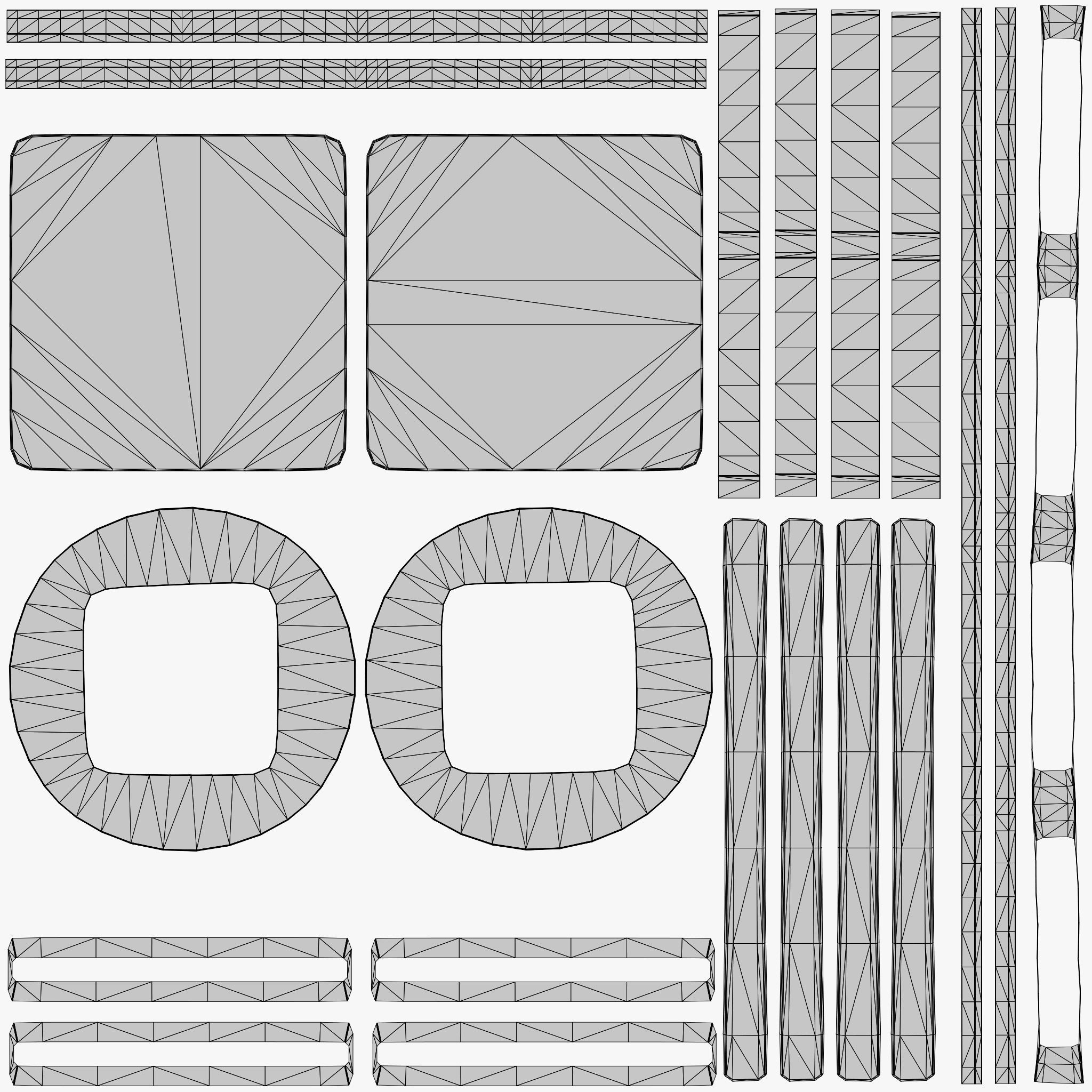 Cartoon Coins Pack06 Low-poly 3D model_8