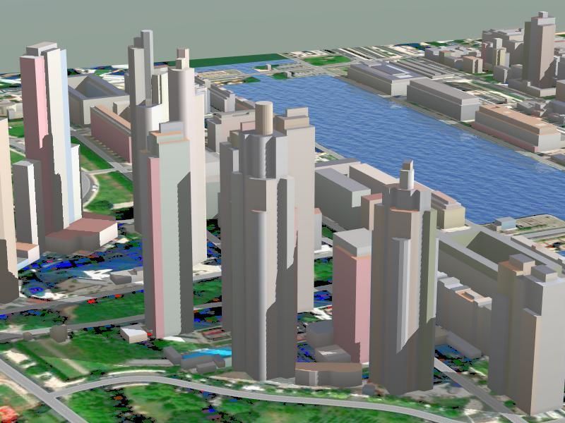 Buenos Aires City Low-poly 3D model_5