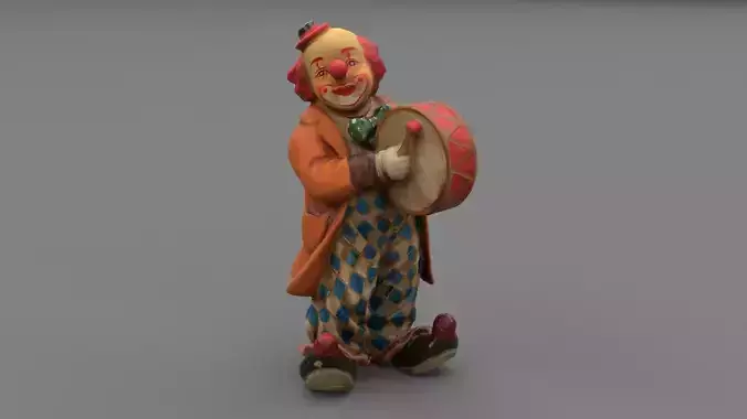 Clown statuette