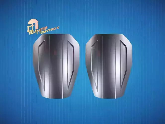 Custom Mandalorian Thigh Armor 3D print model