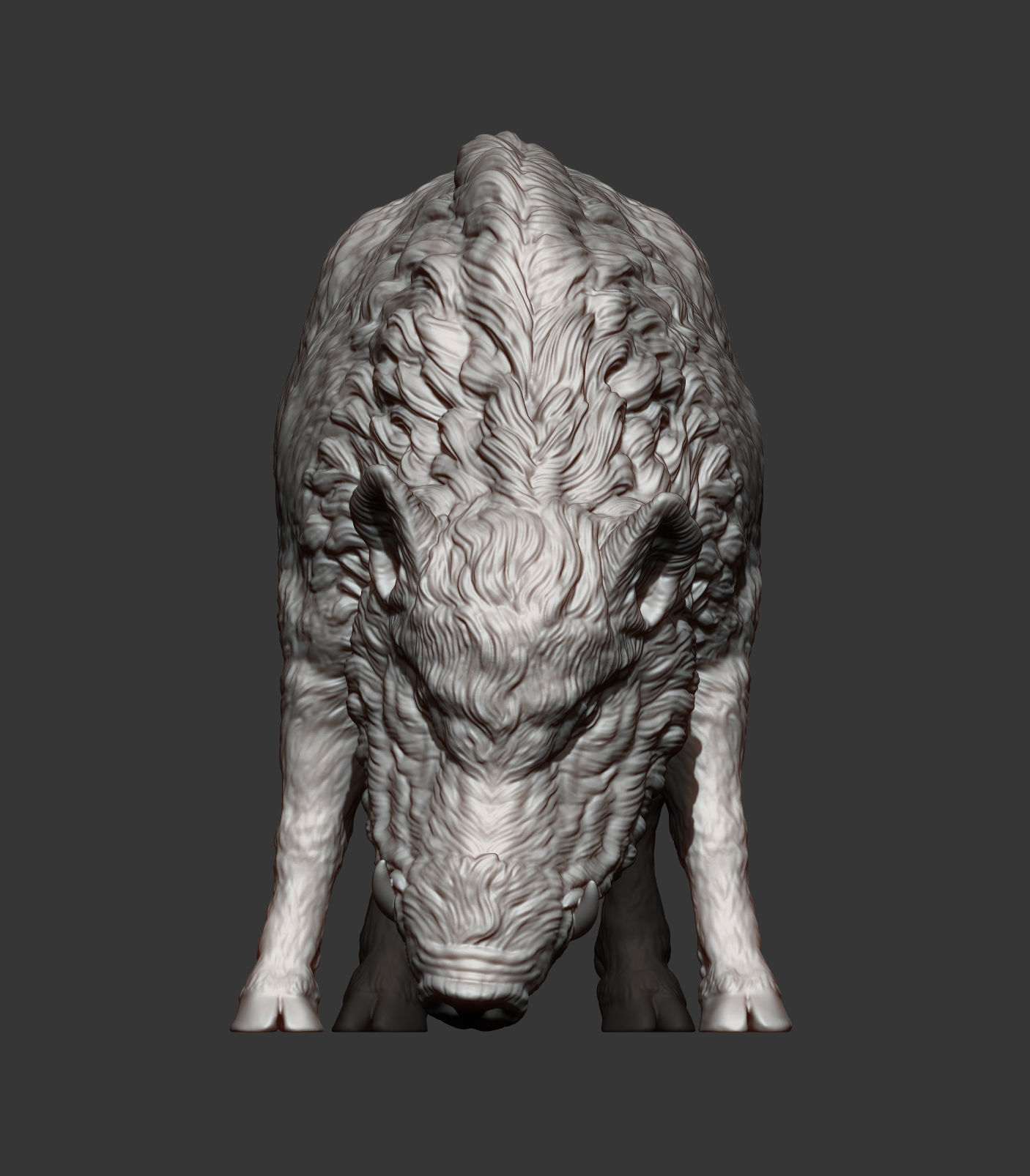 Boar 3D print model wild 3D print model_8