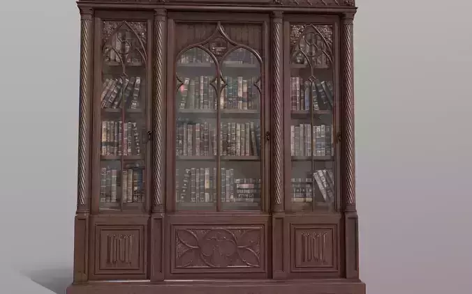 Gothic Cabinet Bookcase