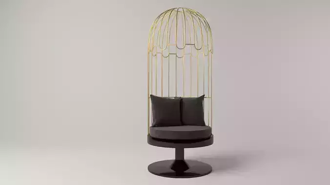 Cage Armchair Velvet