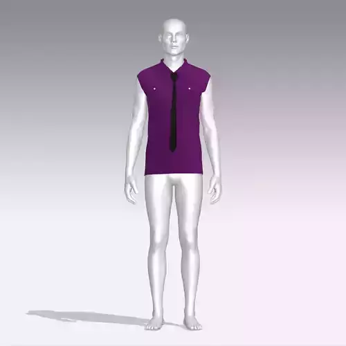 Shirt mannequin wearing and tie