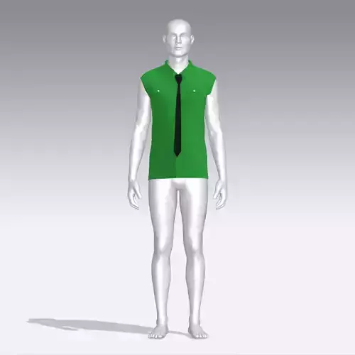 Shirt mannequin wearing and tie