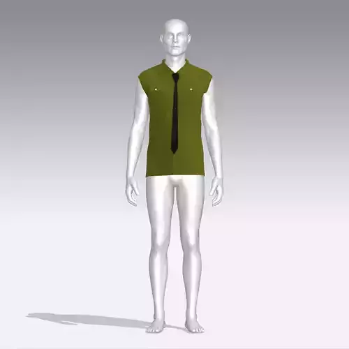 Shirt mannequin with and tie