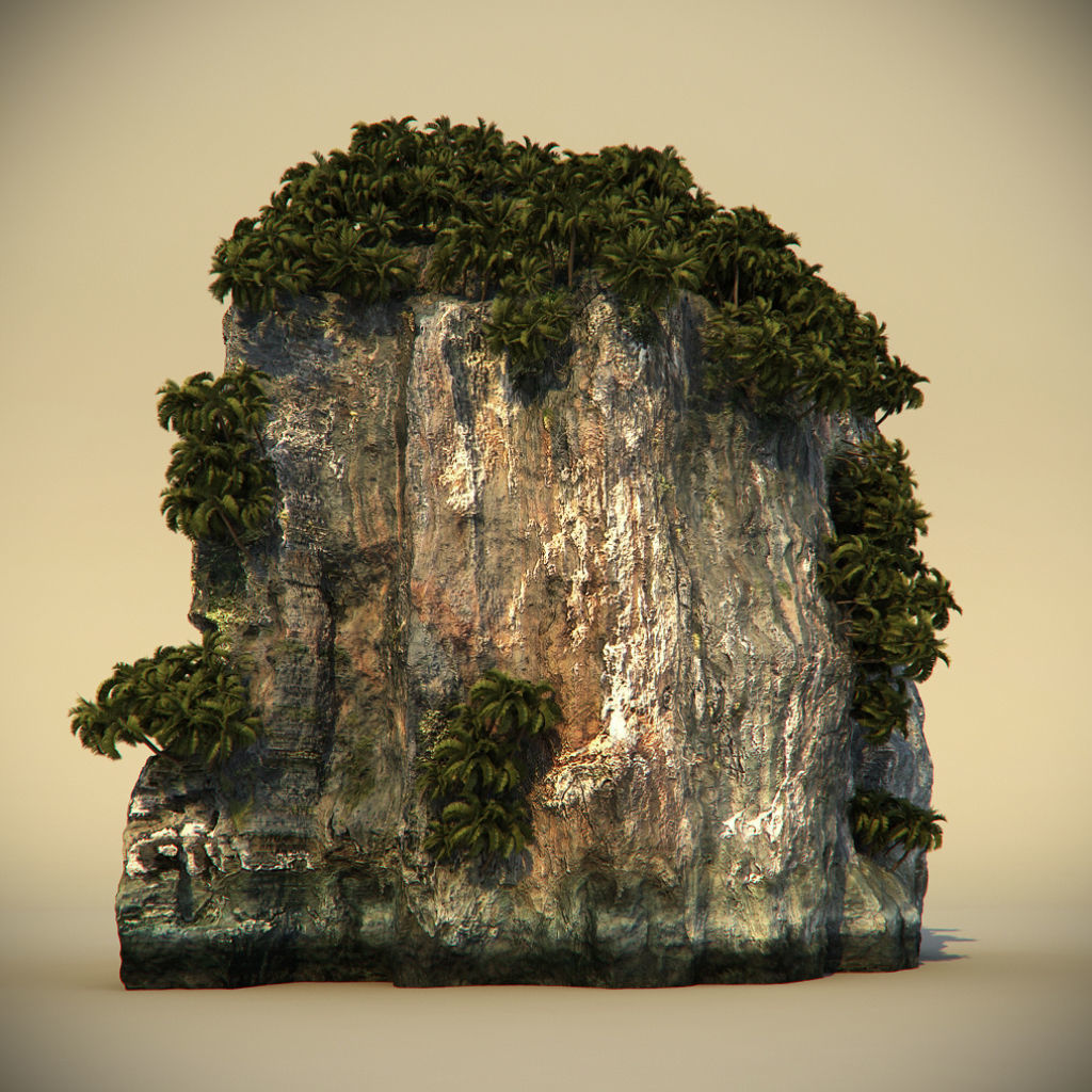 Thailand Rock 1 3D model_2