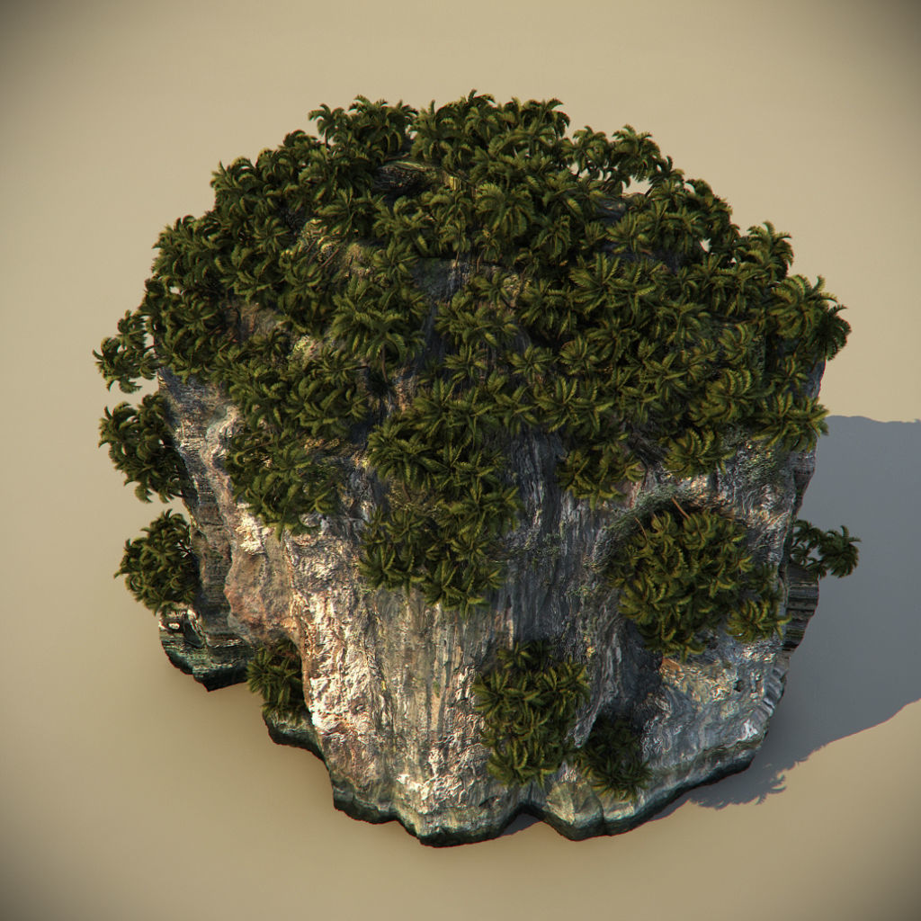 Thailand Rock 1 3D model_1