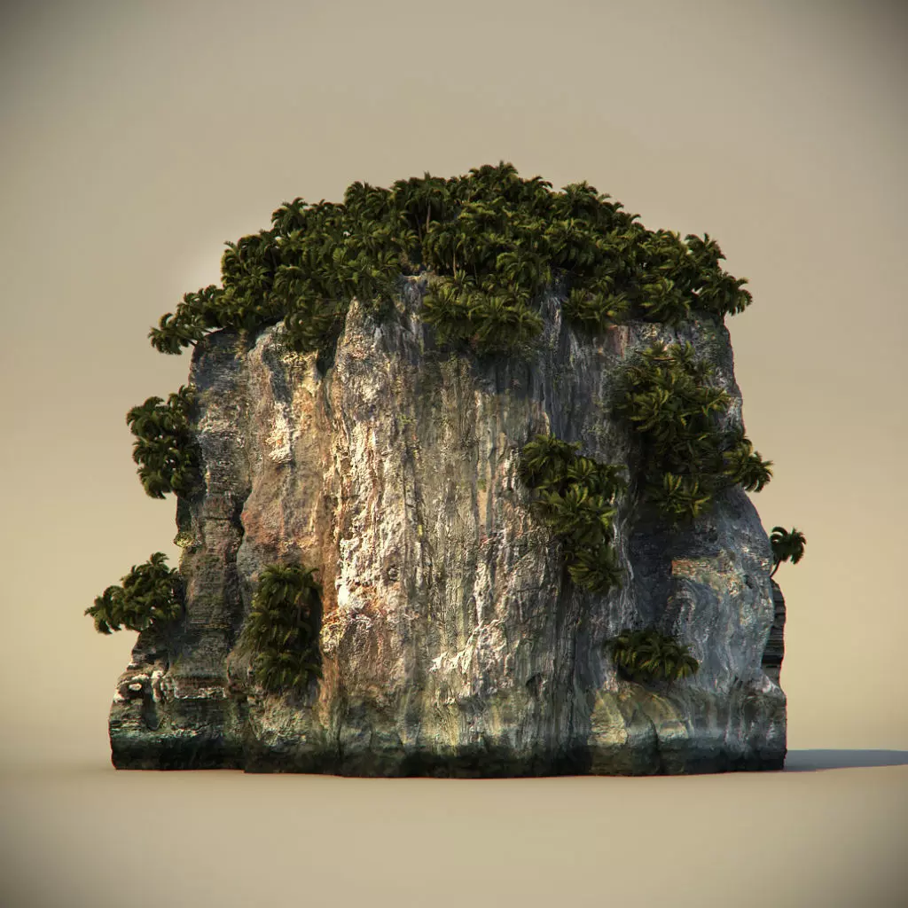 Thailand Rock 1 3D model_0