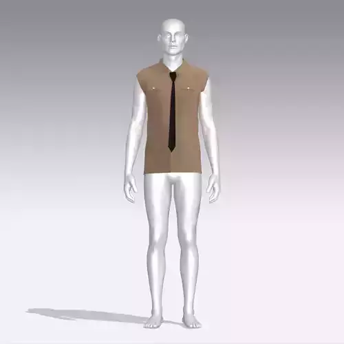 Shirt mannequin with and tie