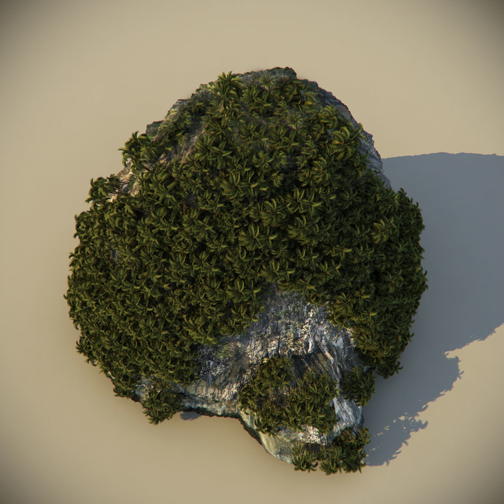 Thailand Rock 4 3D model_2