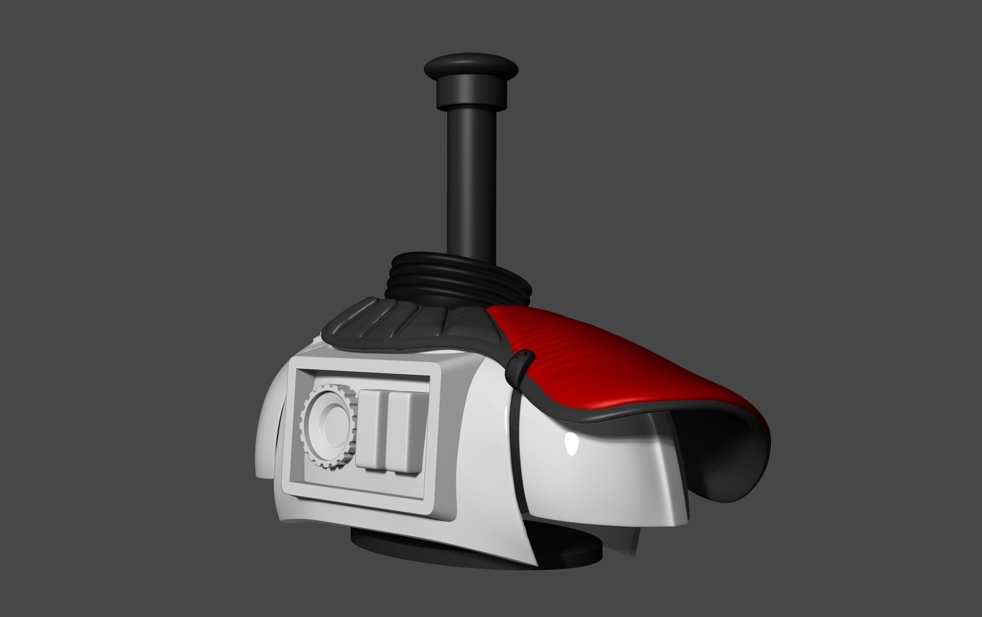 Stand with Pauldron for Stormtrooper helmet 3D print model_2