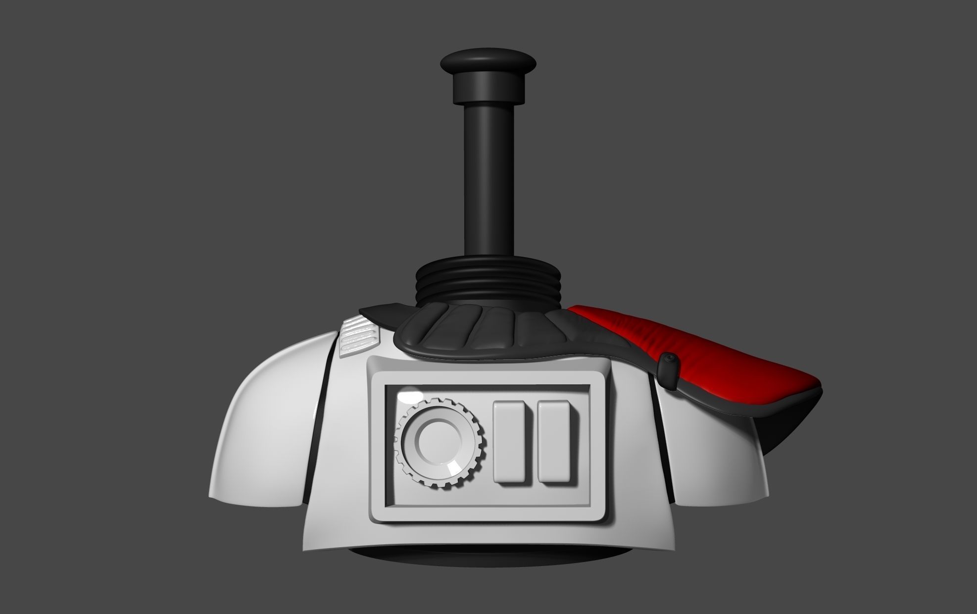 Stand with Pauldron for Stormtrooper helmet 3D print model_6