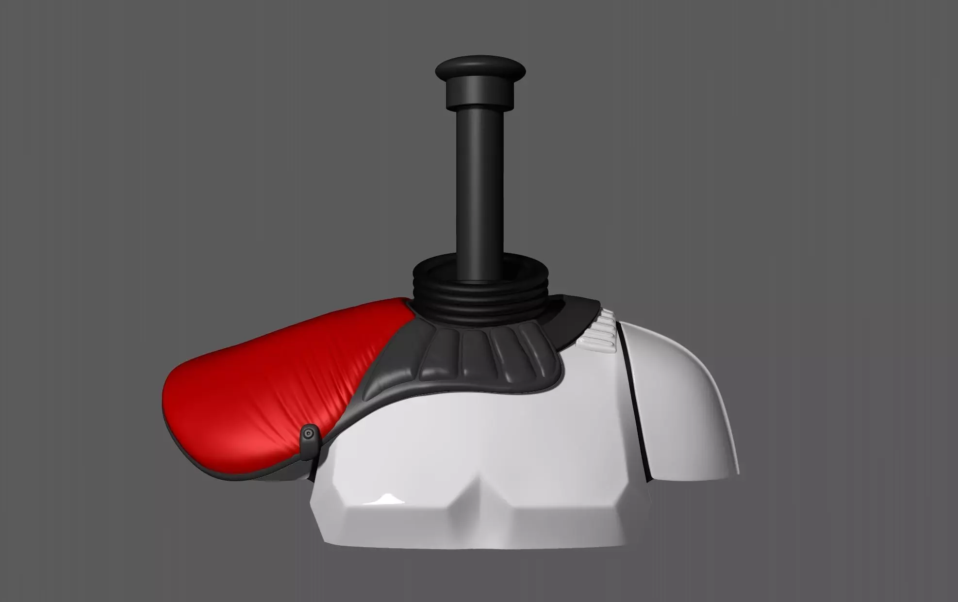 Stand with Pauldron for Stormtrooper helmet 3D print model_0