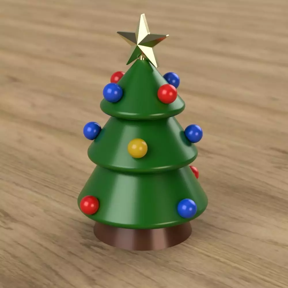 Christmas Tree Flexible 3D print model_0