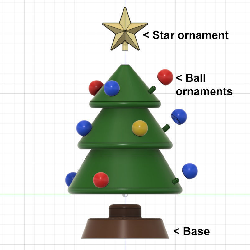 Christmas Tree Flexible 3D print model_2