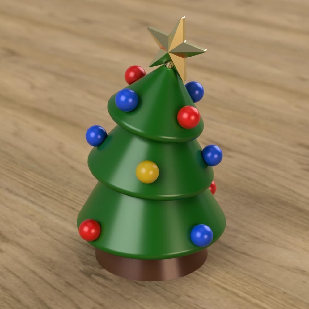Christmas Tree Flexible 3D print model_1