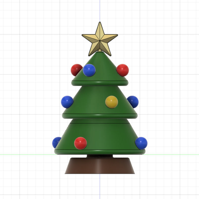 Christmas Tree Flexible 3D print model_3