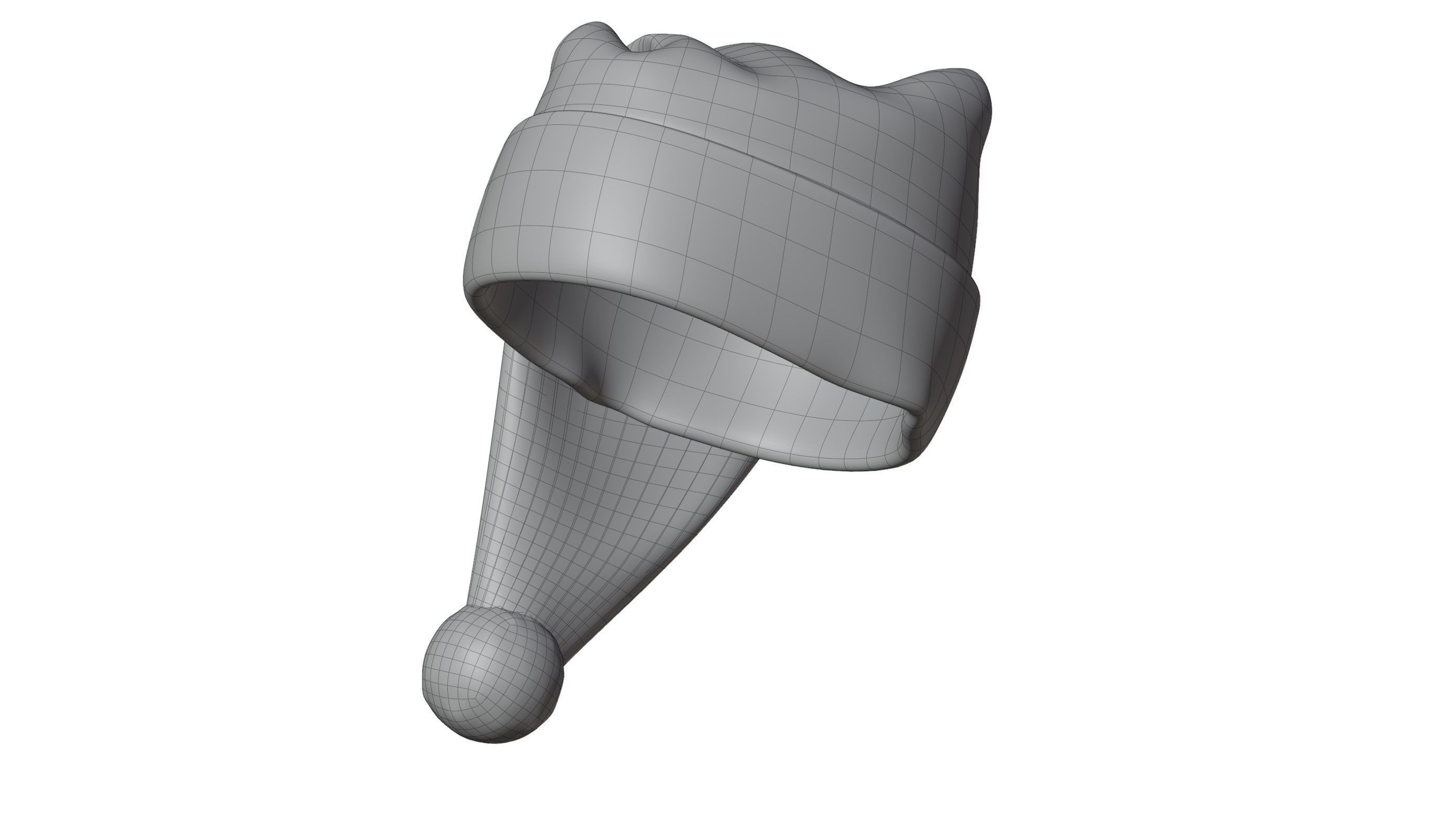Santa Hat 3D model_10