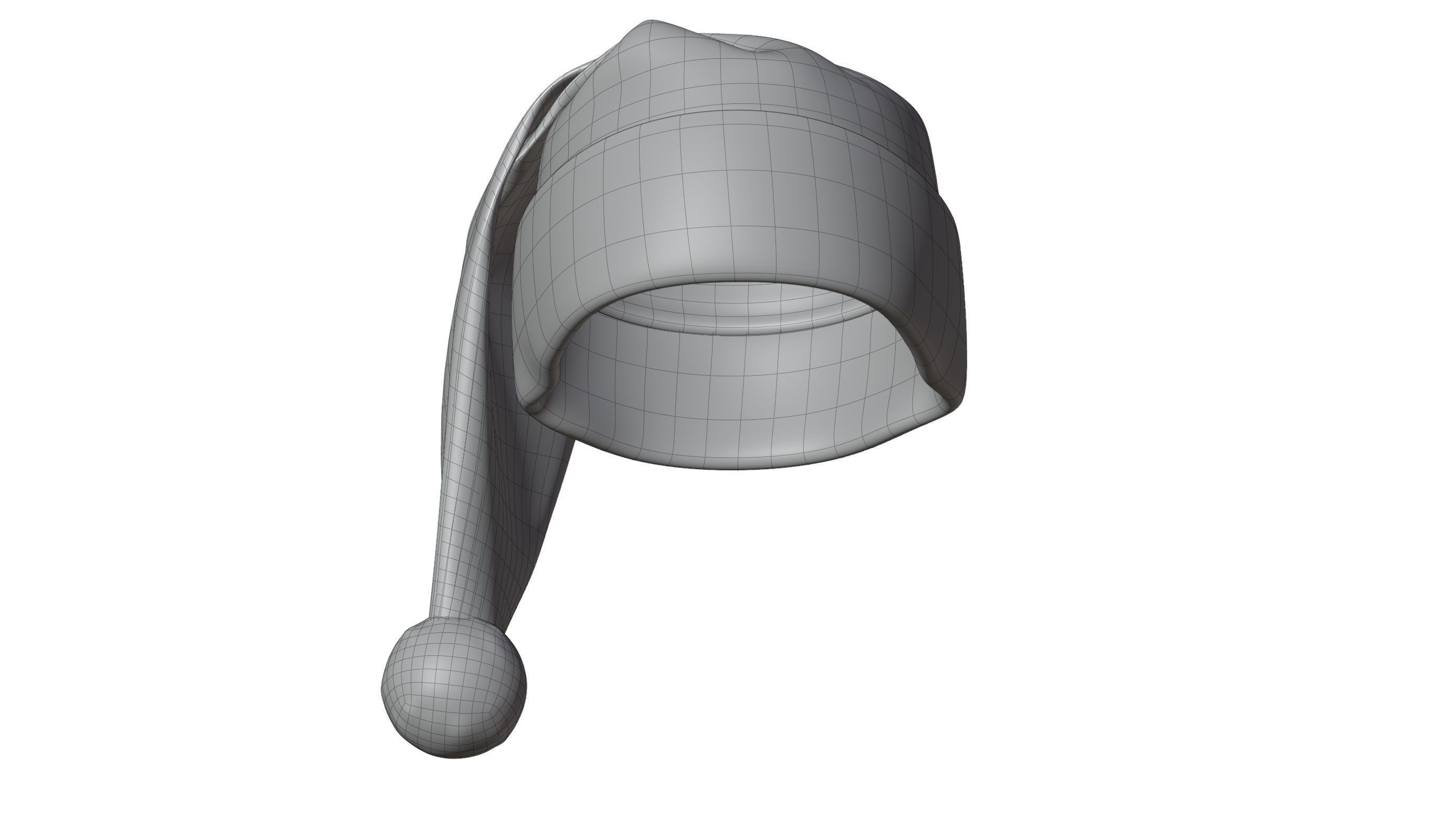 Santa Hat 3D model_9