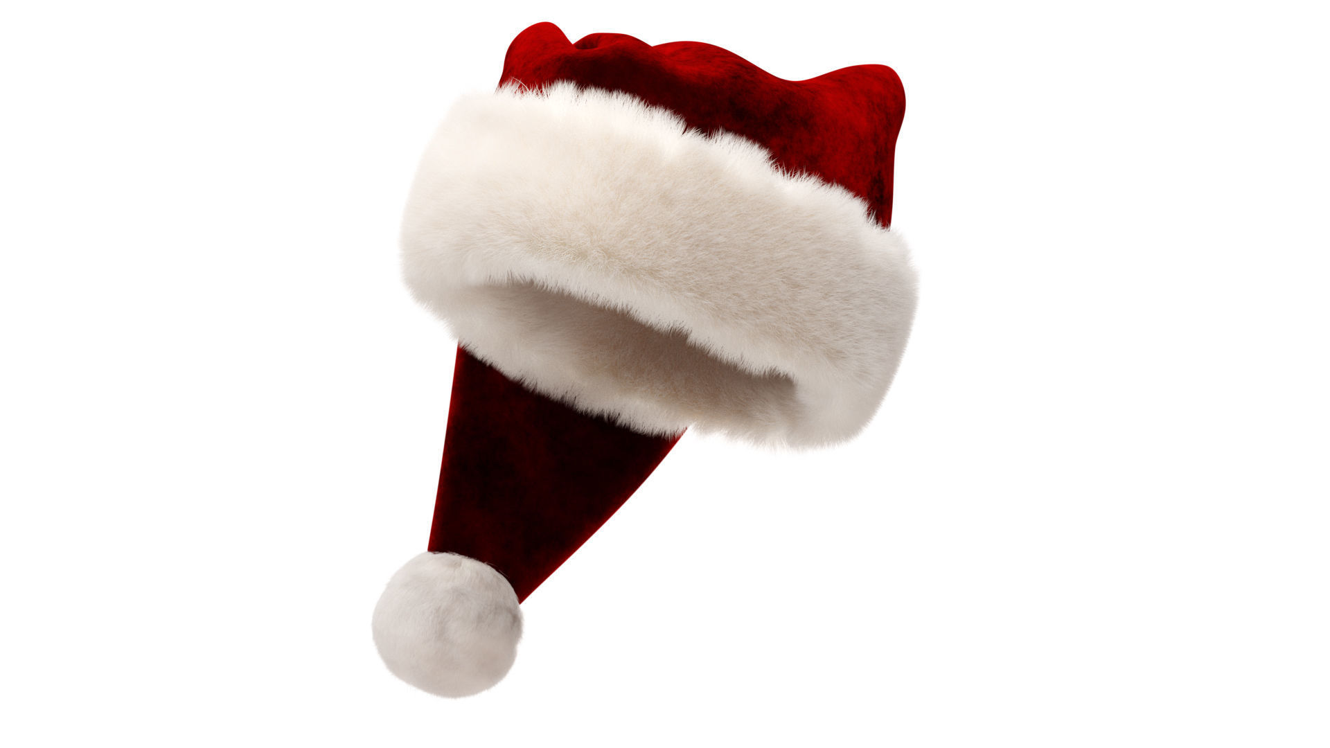 Santa Hat 3D model_2