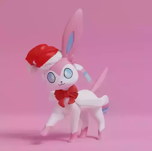 Pokemon - Christmas Sylveon 3D print model