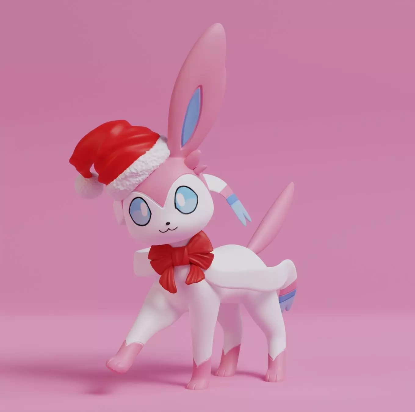 Pokemon - Christmas Sylveon 3D print model_0