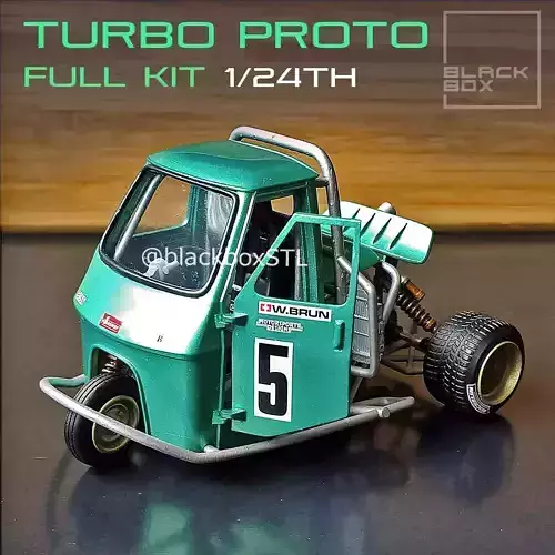TURBO PROTO 3 wheeler FULL MODELKIT 1-24 3D print model