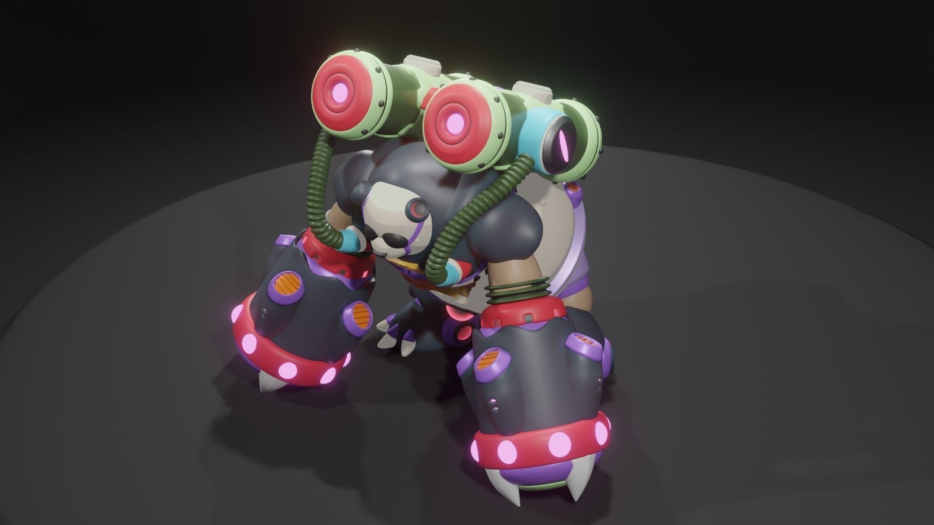 Bamboo Pandamonium 3D model_7