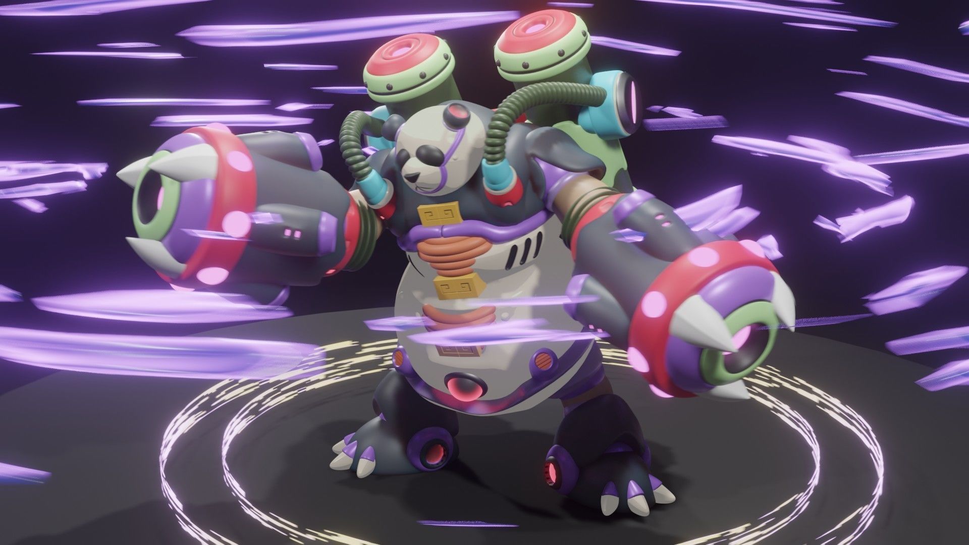 Bamboo Pandamonium 3D model_4