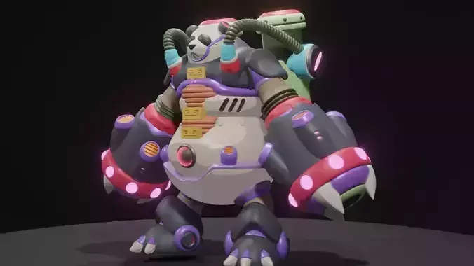 Bamboo Pandamonium 3D model