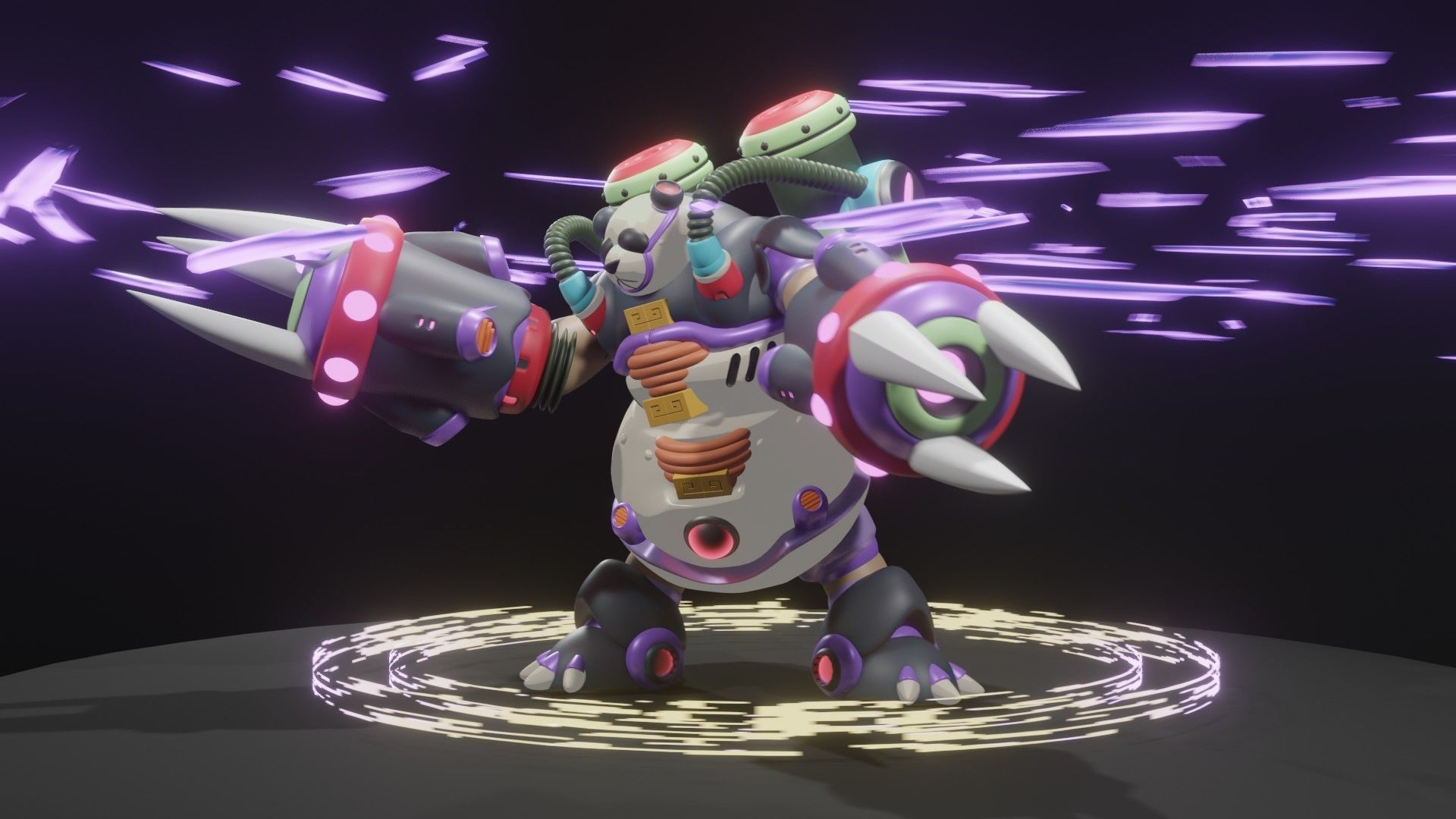 Bamboo Pandamonium 3D model_9