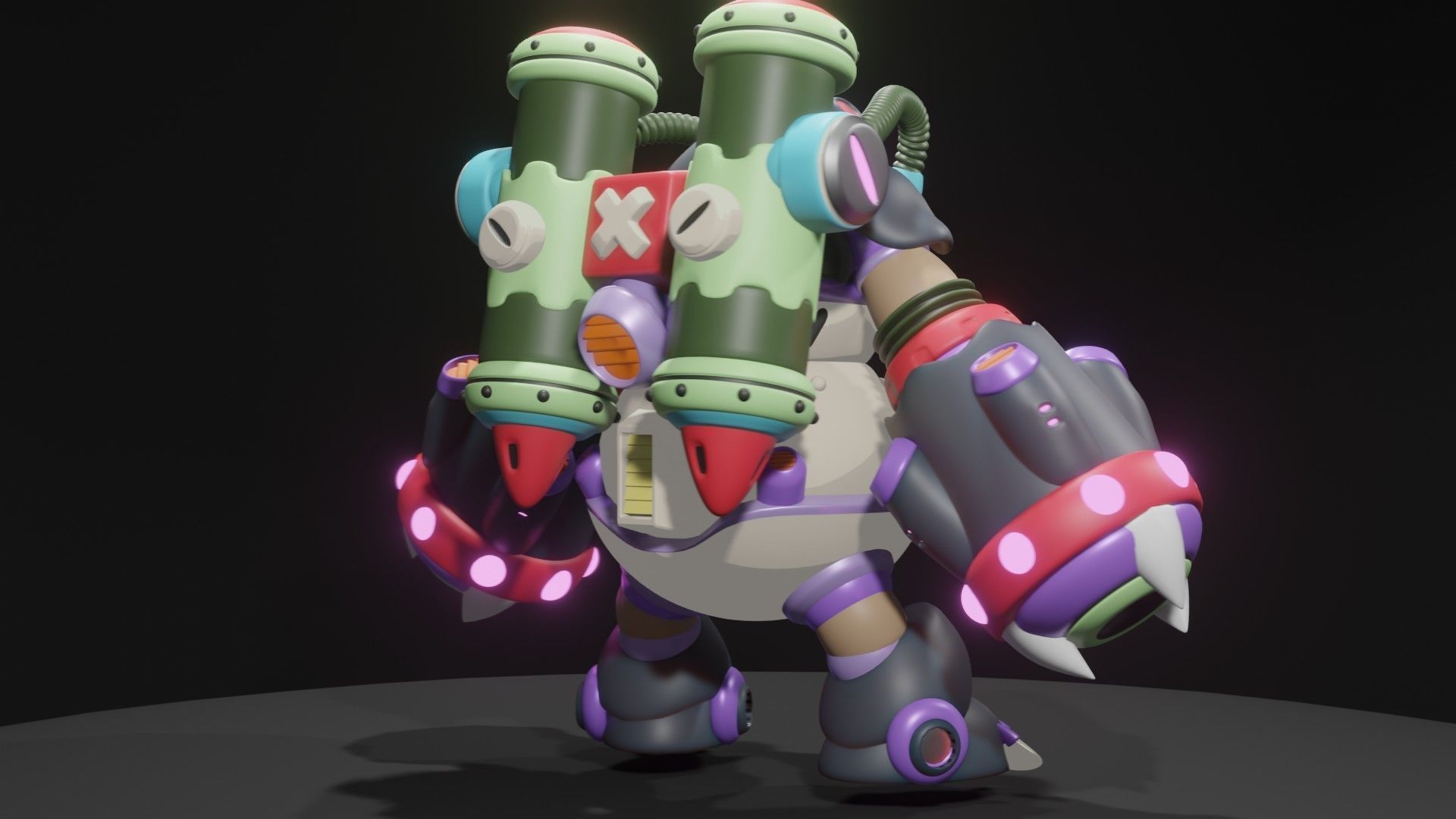 Bamboo Pandamonium 3D model_12