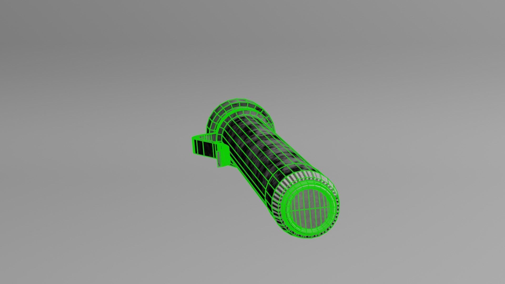 Dosimetr DKP 50 A Low-poly 3D model_9