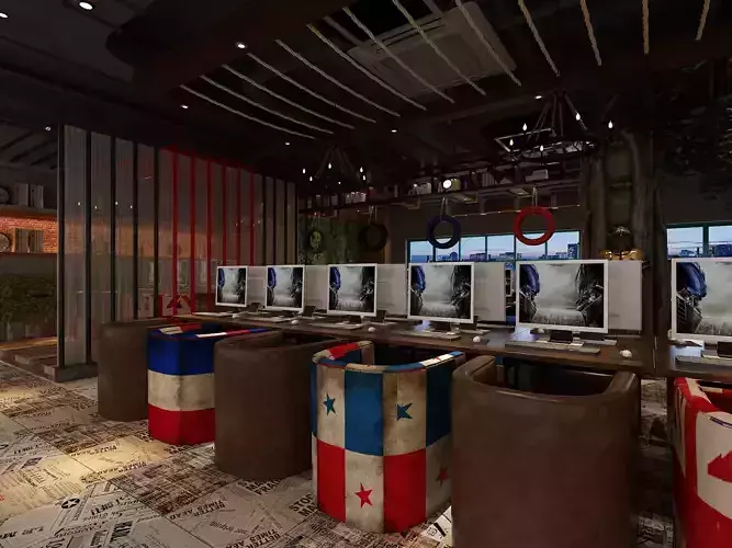 Industrial LOFT Internet Cafe