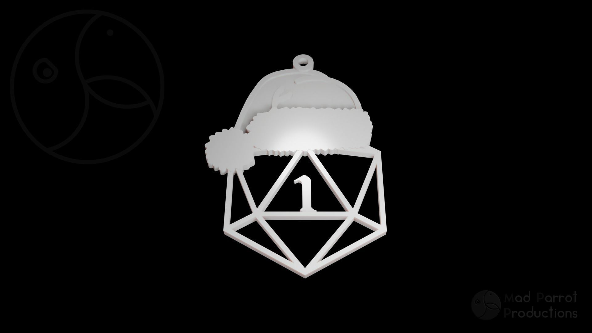 D20 Themed Christmas Tree Decoration 3D print model_5