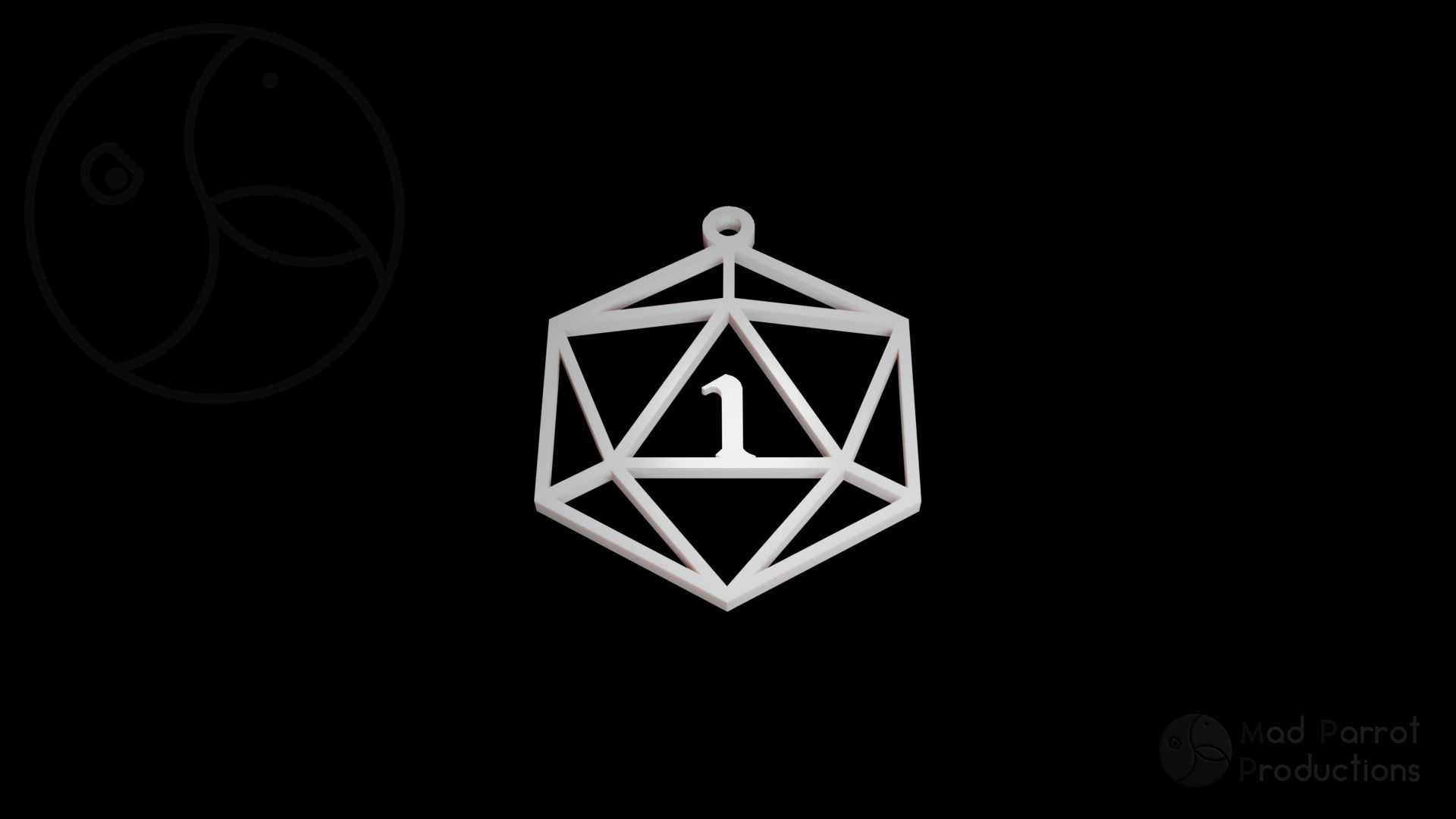 D20 Themed Christmas Tree Decoration 3D print model_6