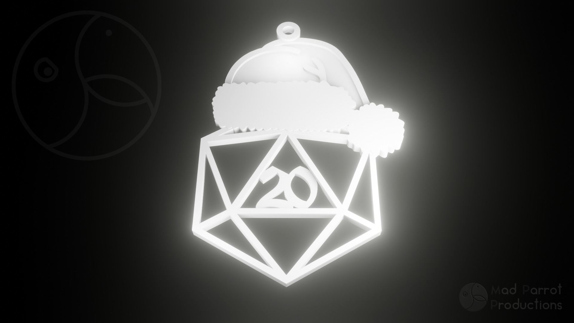 D20 Themed Christmas Tree Decoration 3D print model_2