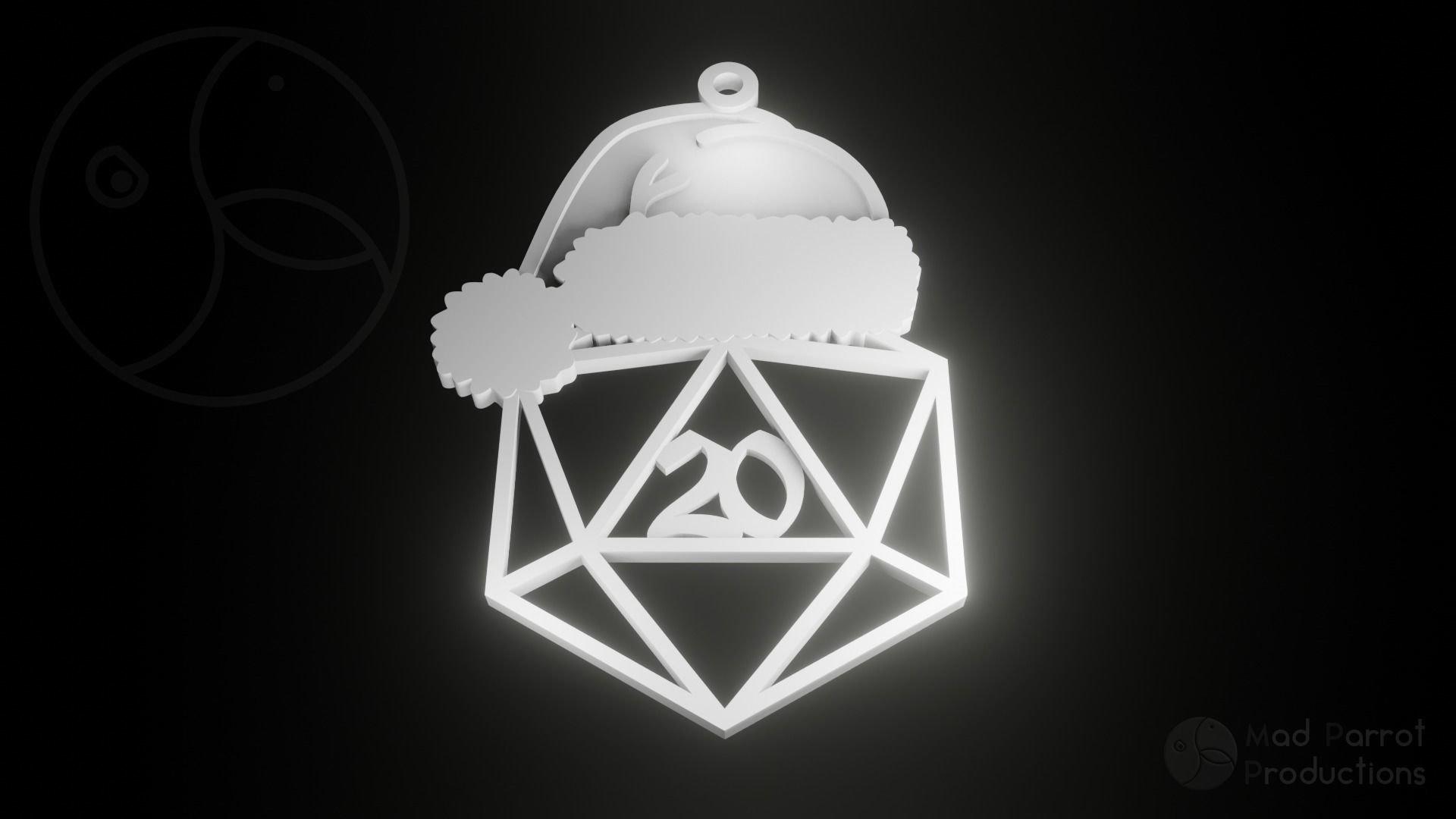 D20 Themed Christmas Tree Decoration 3D print model_4