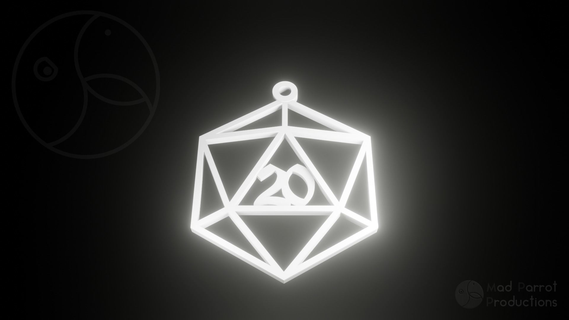 D20 Themed Christmas Tree Decoration 3D print model_3