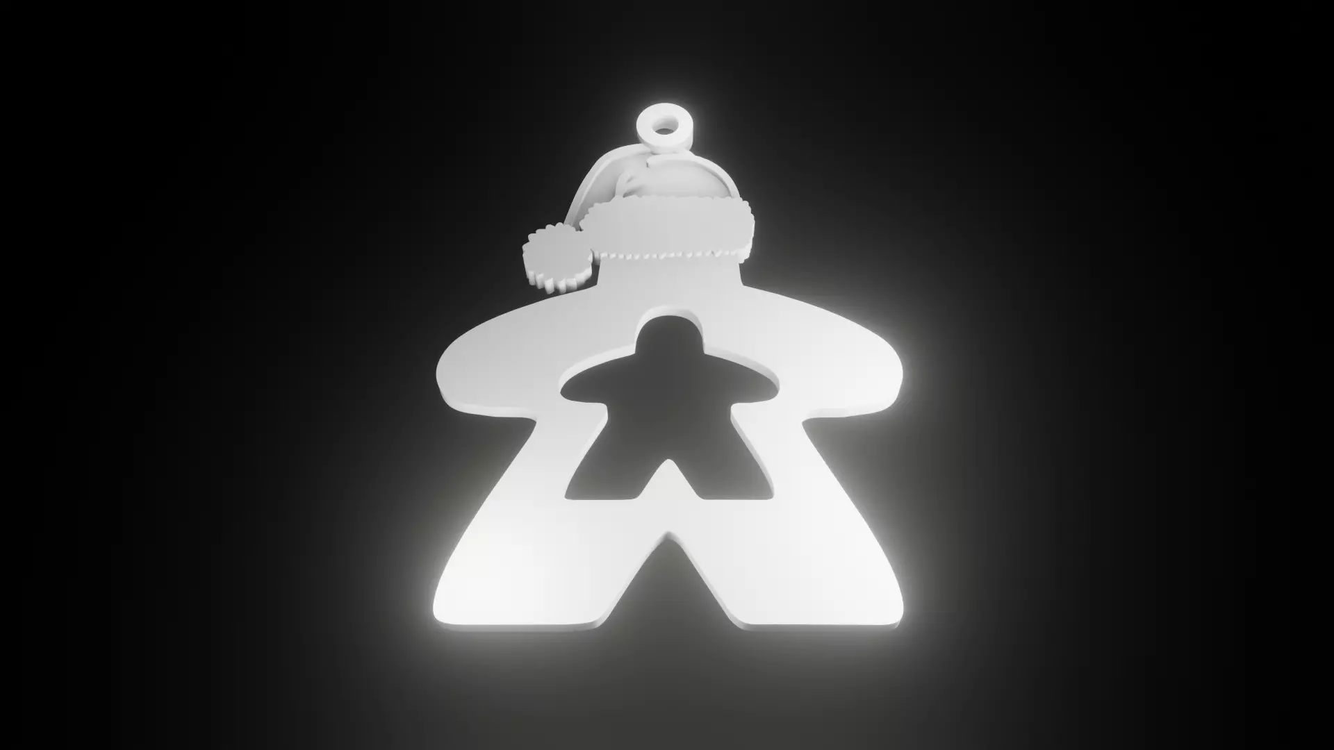 Meeple Themed Christmas Decoration 3D print model_0