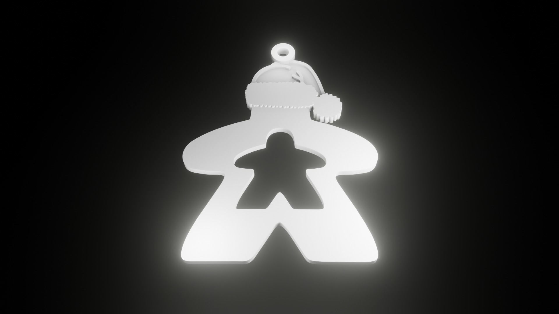 Meeple Themed Christmas Decoration 3D print model_4