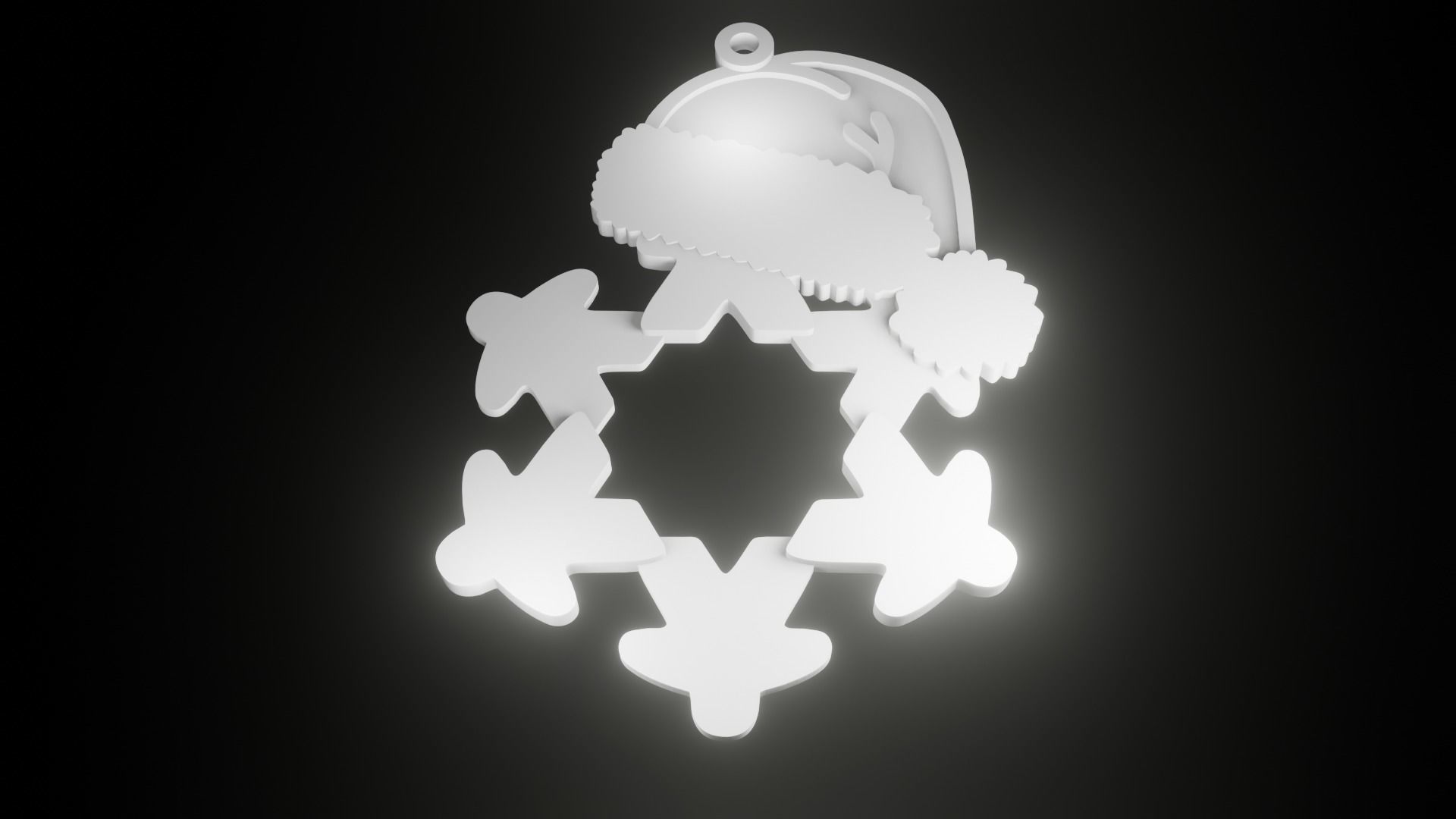 Meeple Themed Christmas Decoration 3D print model_5